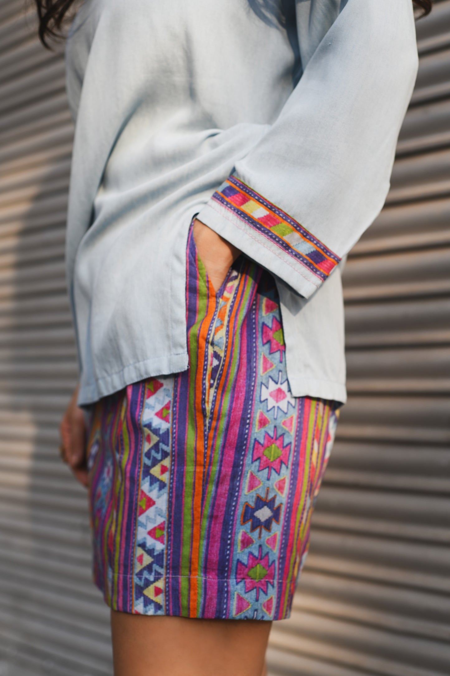 Hope (Denim Kurta Skirt Set)