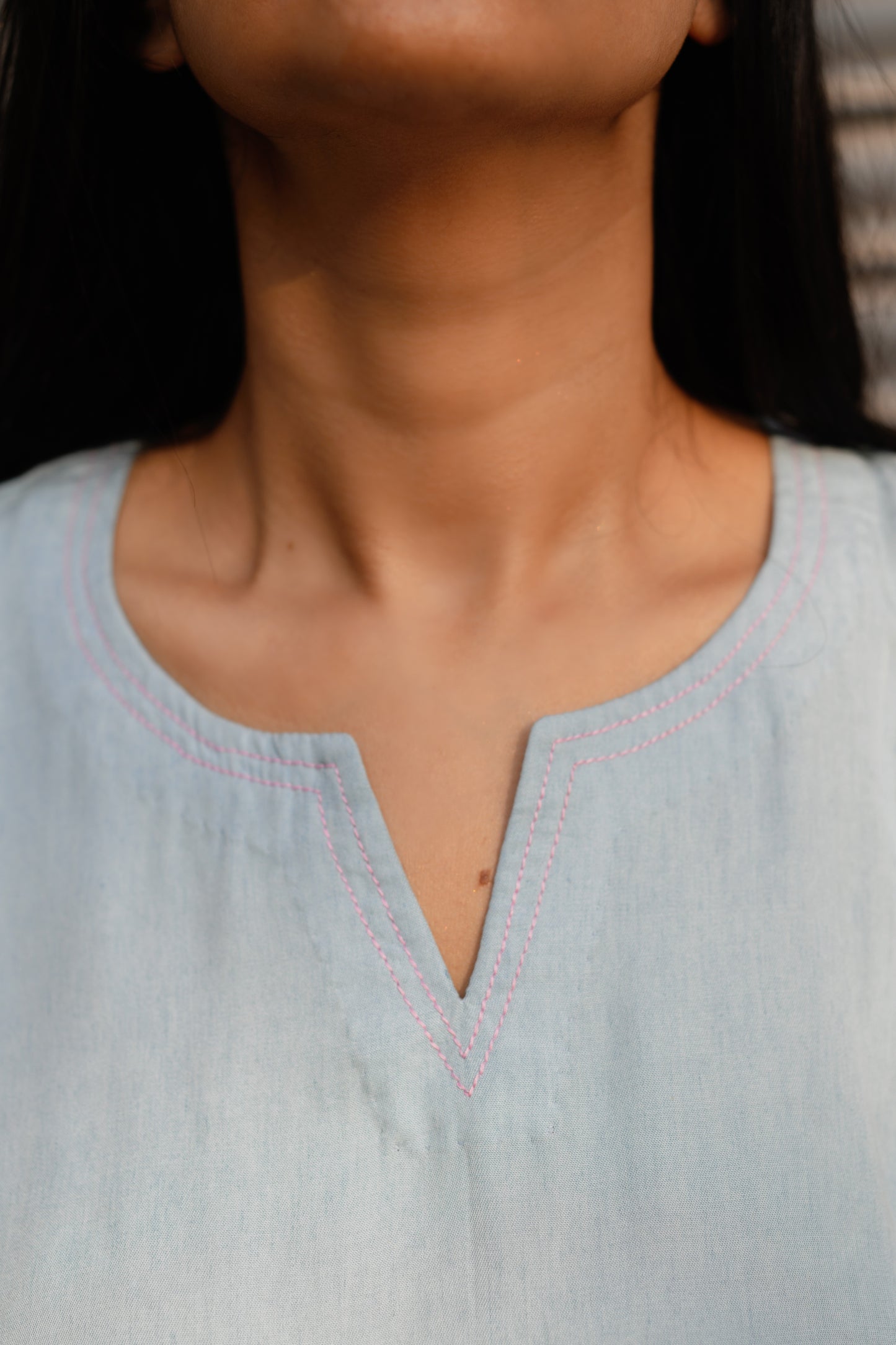Hope (Denim Kurta Skirt Set)