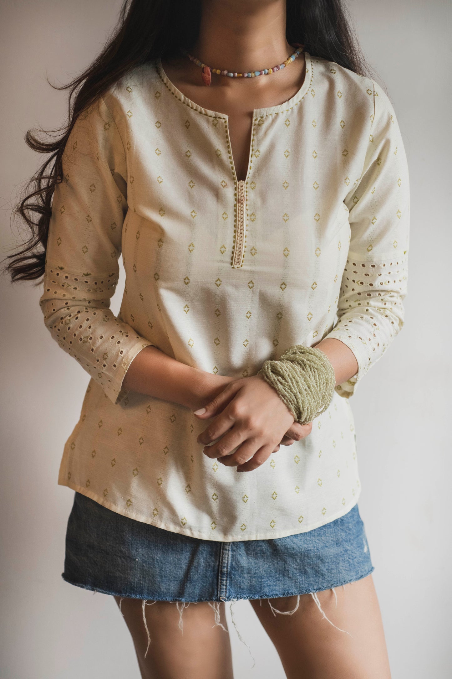 South Cotton Sage Top