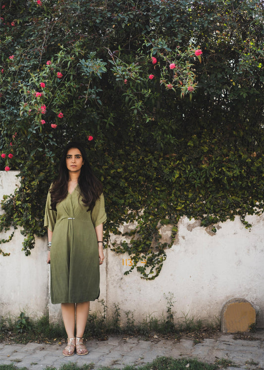 Ombre Green Long Dress