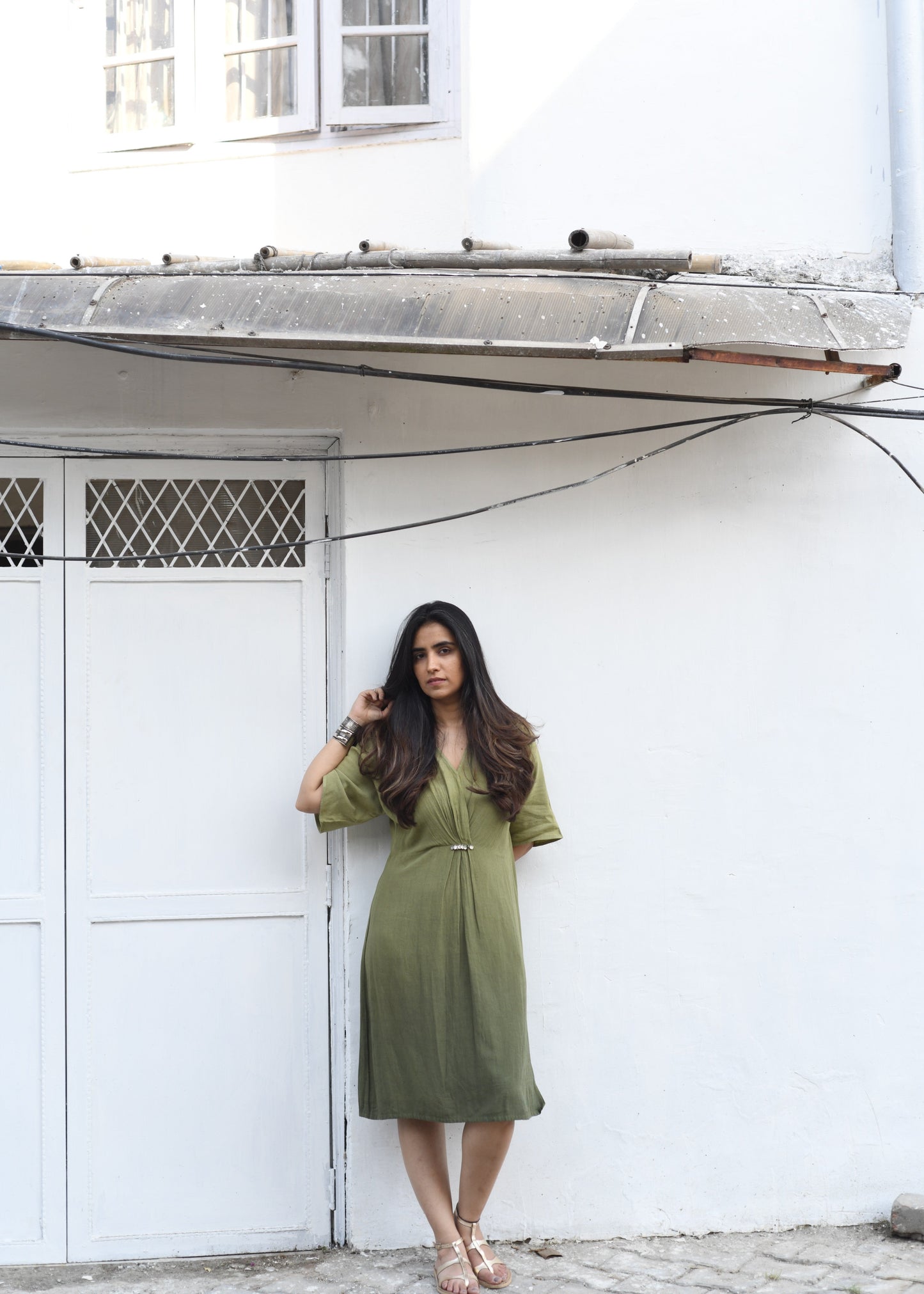 Ombre Green Long Dress