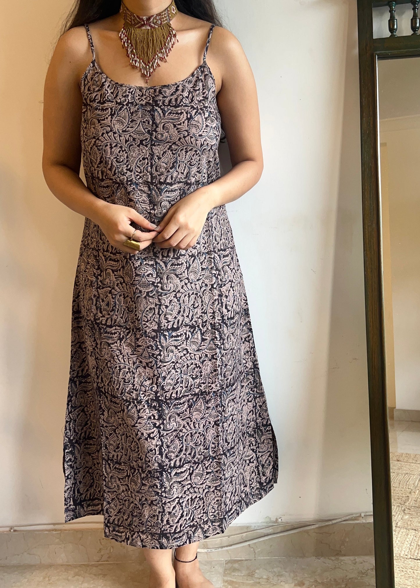 Black Kalamkari Dress