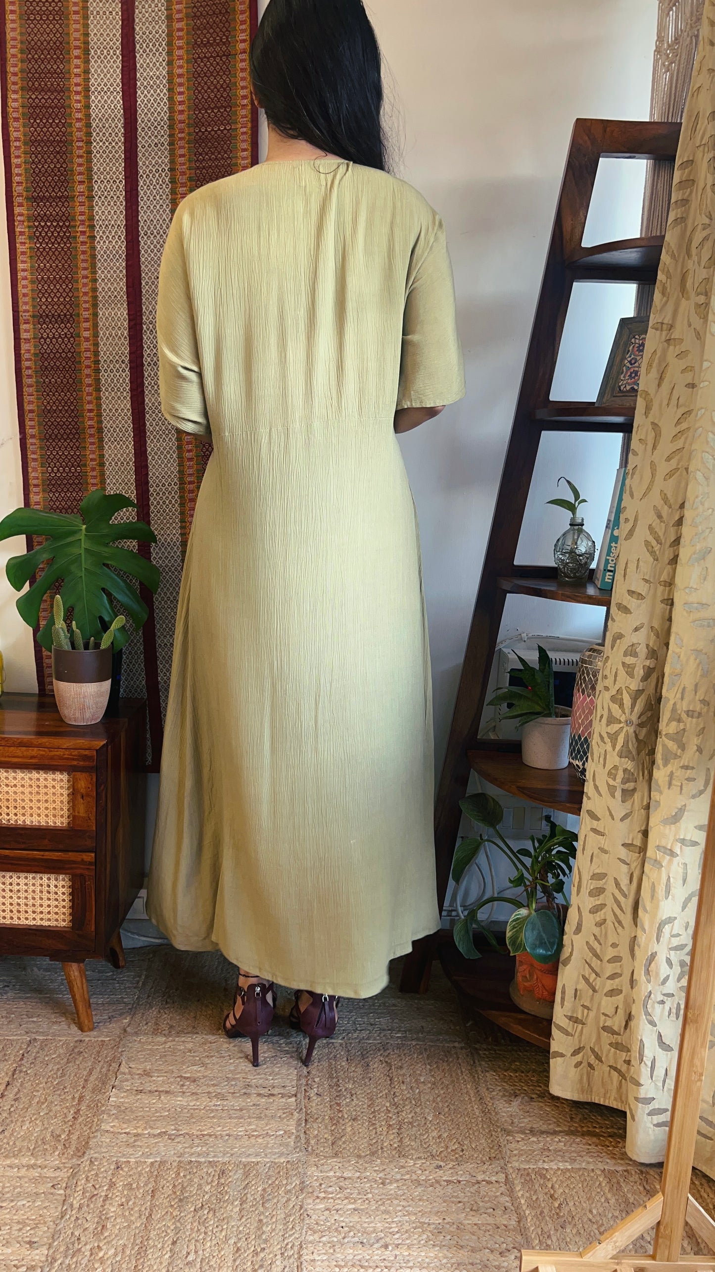 Vintage Violet Kaftan Dress (Made To Order)