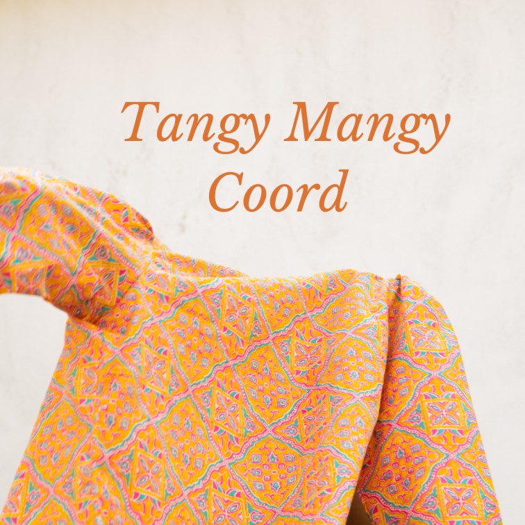 Tangy Mangy Printed Cotton Shrug and Pant Co-ord (Set of 2)