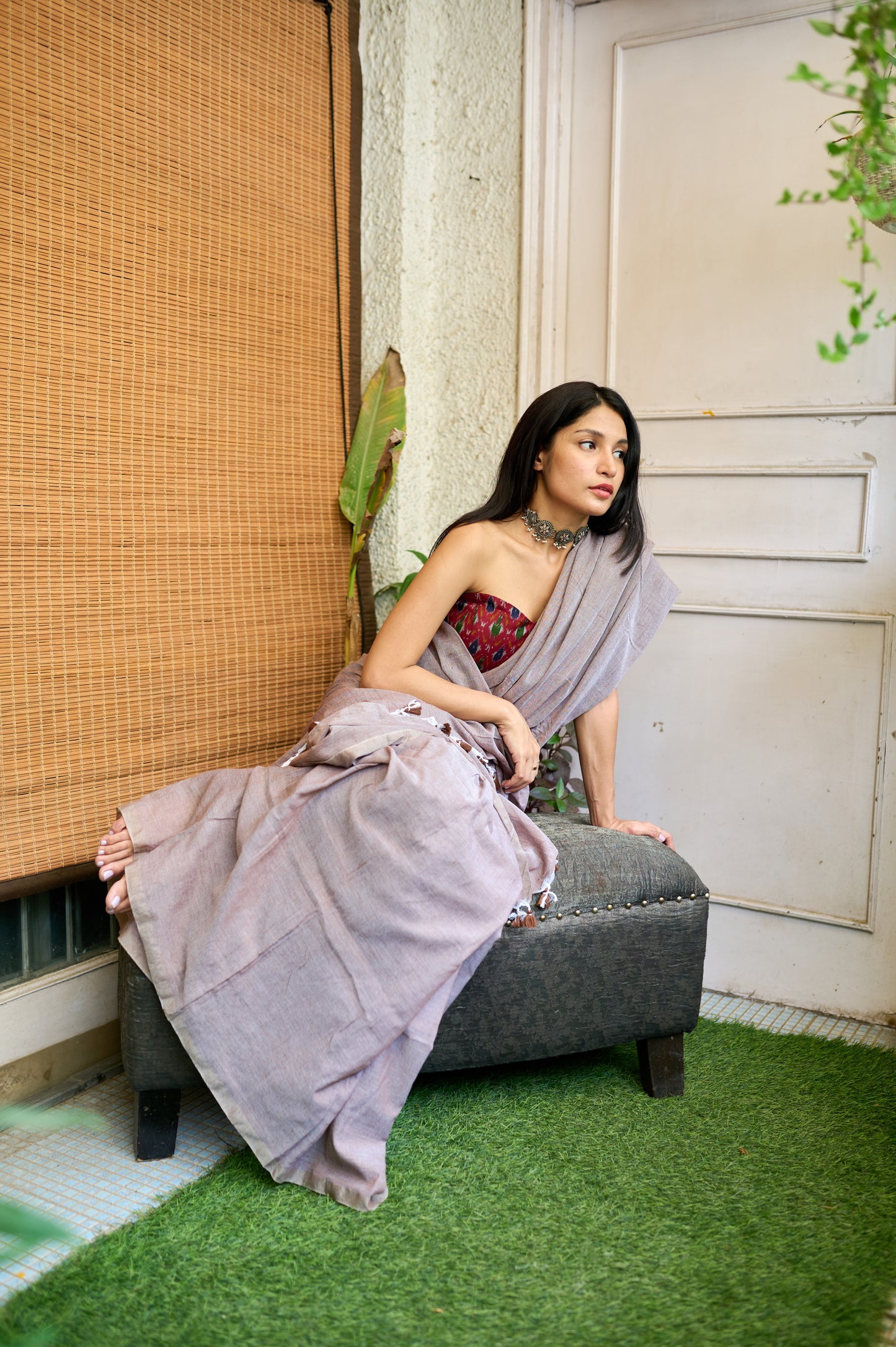 The Hazel Saree (with blouse piece)