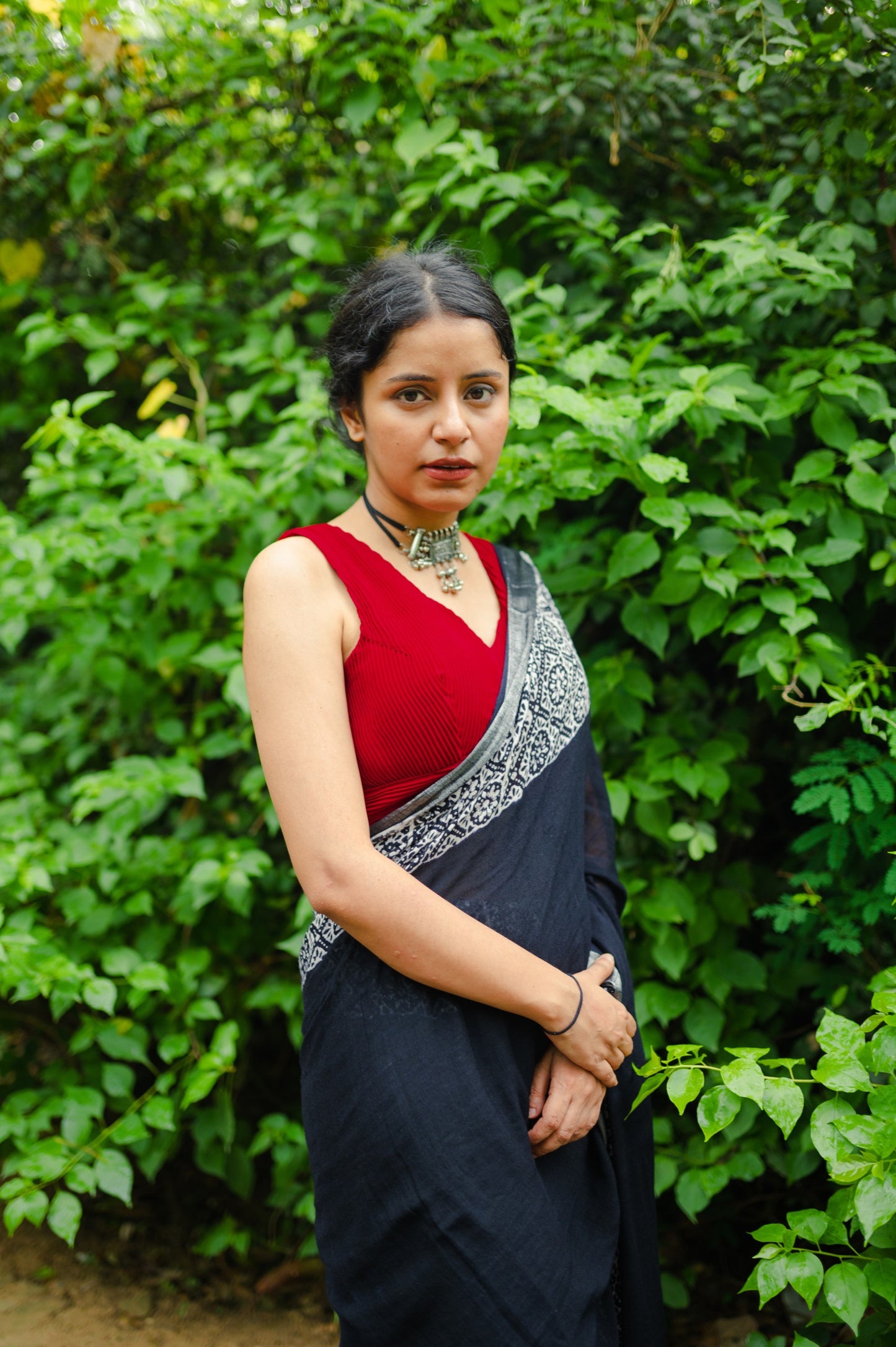 The Black Beatle Saree