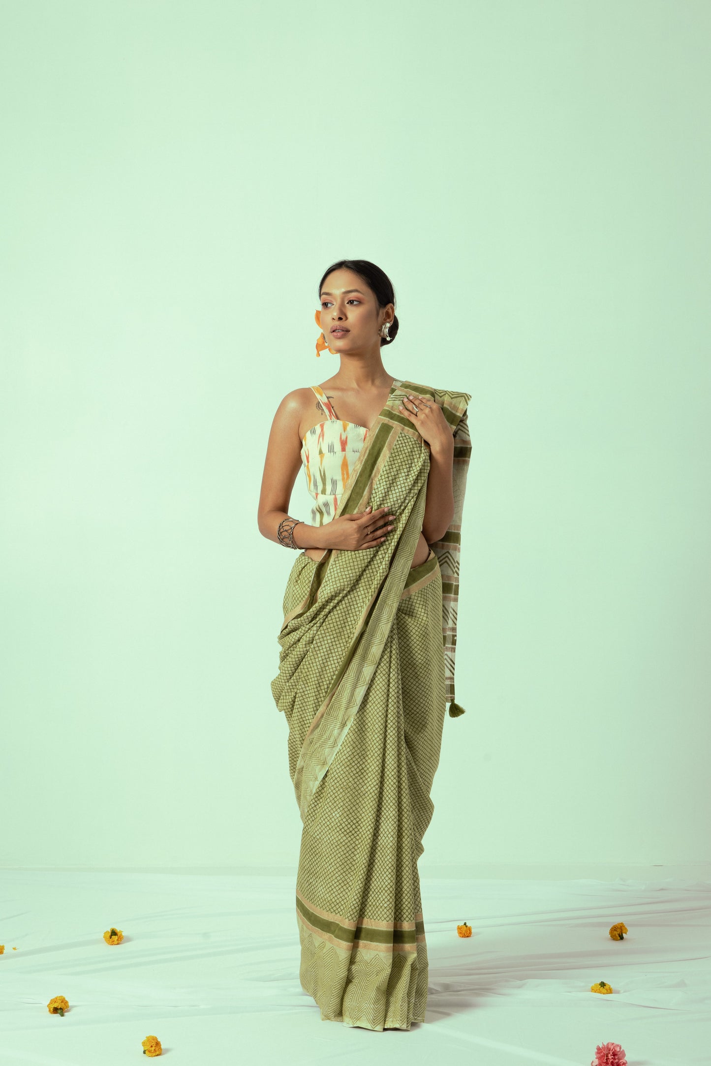 Mimosa Saree