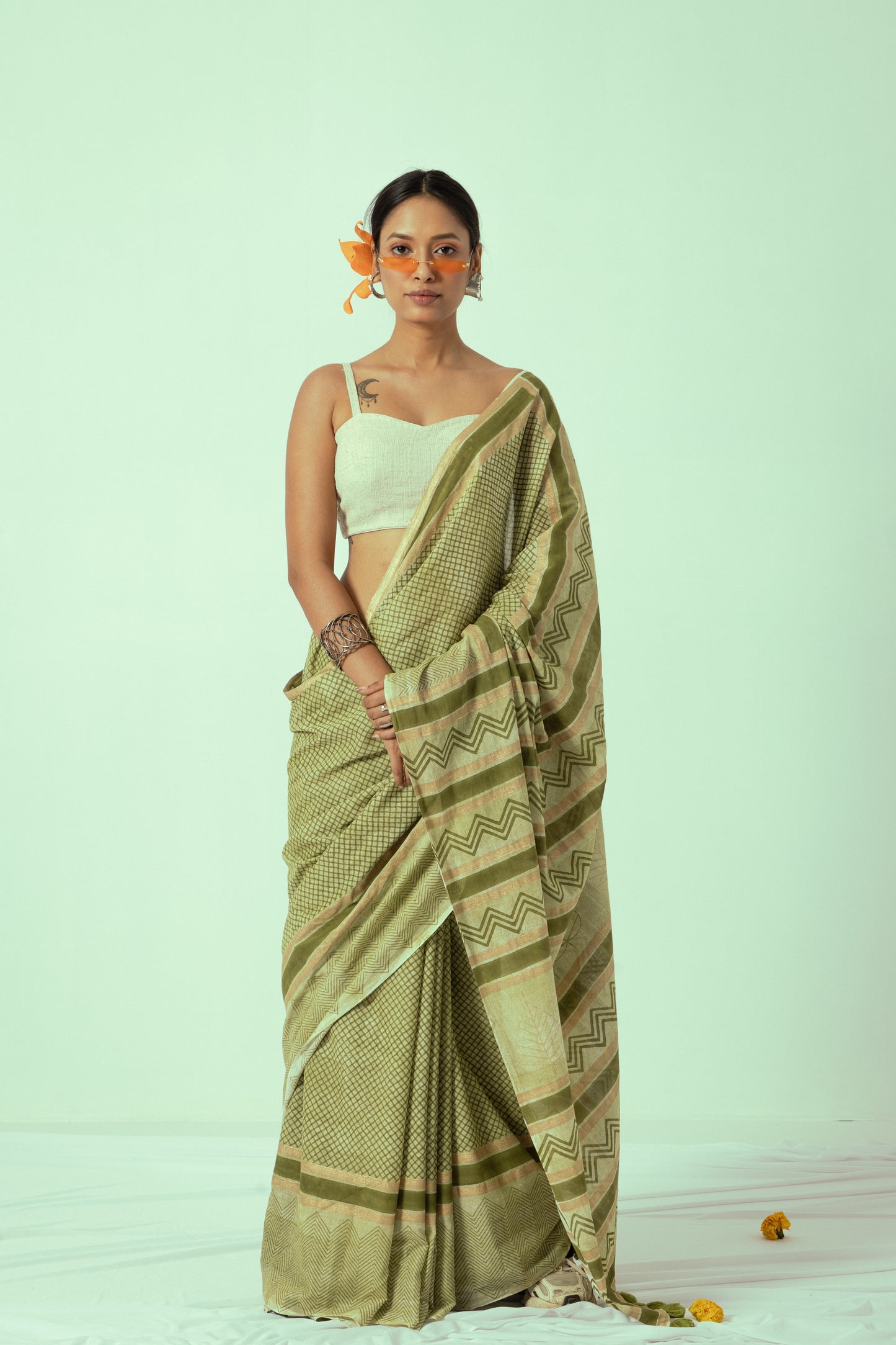 Mimosa Saree