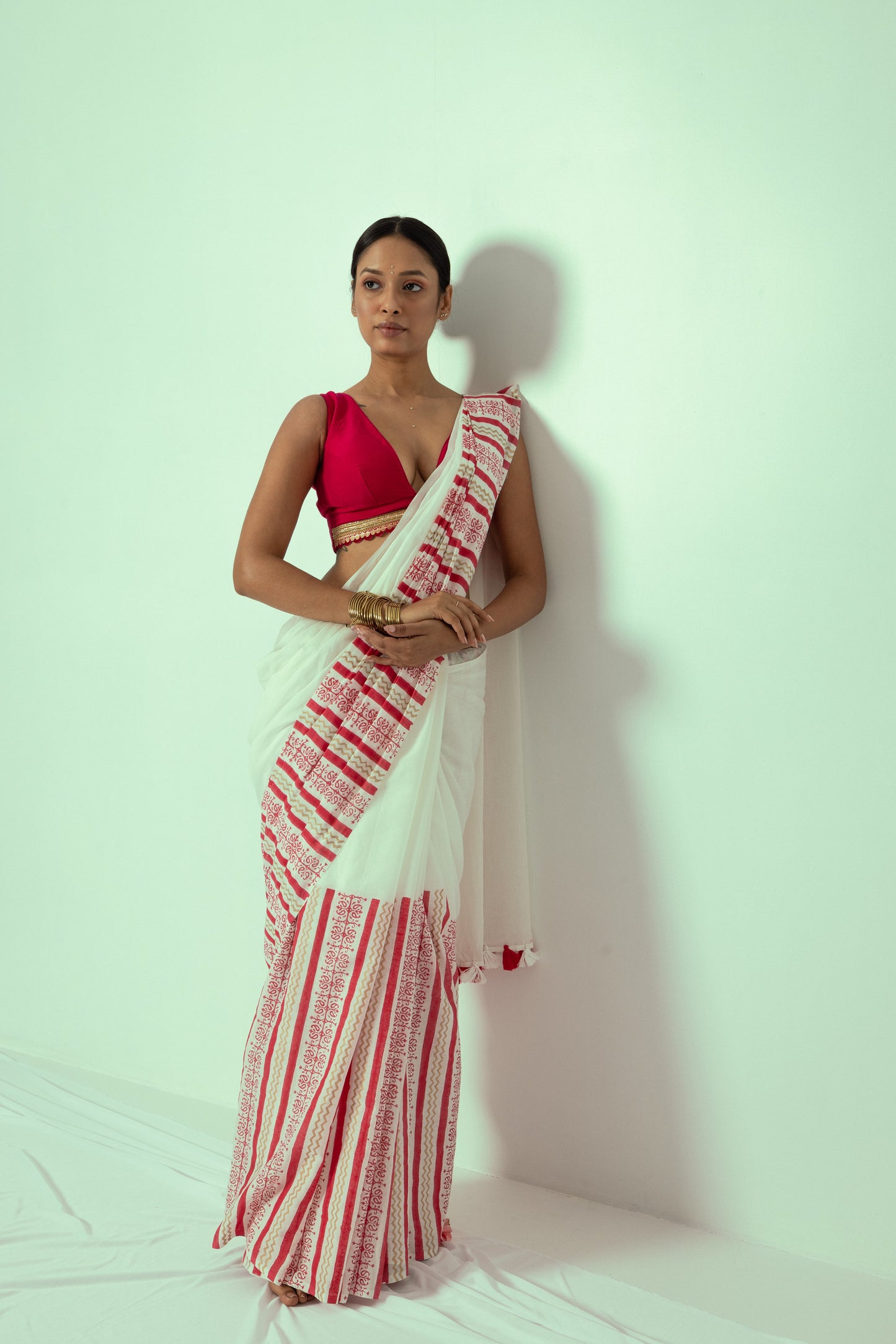 The Lady Bird Saree (with blouse piece)