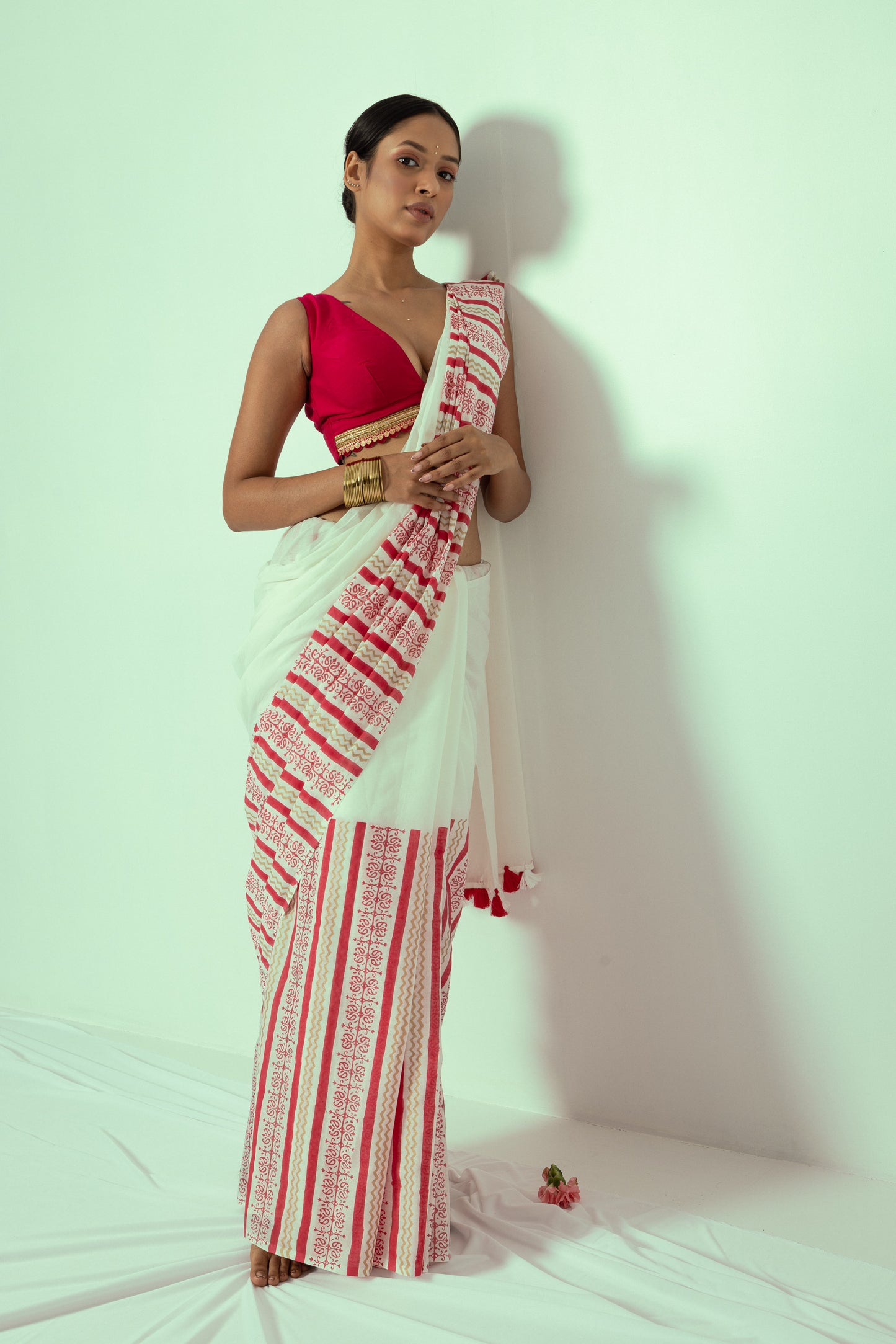 The Lady Bird Saree (with blouse piece)