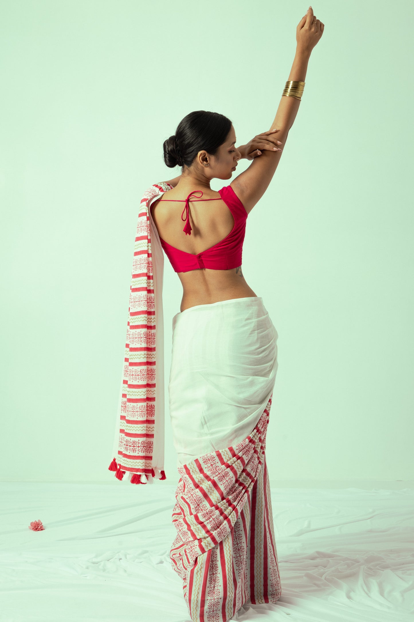 The Lady Bird Saree (with blouse piece)