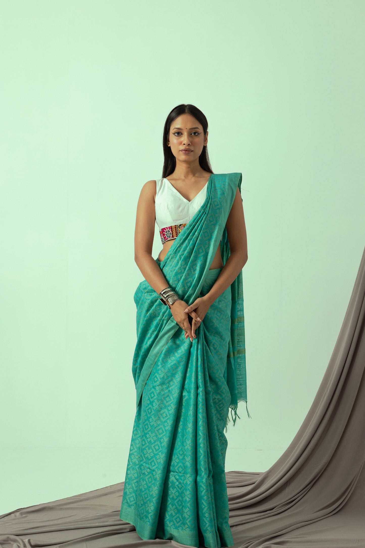 The Lemonade Saree (with blouse piece)