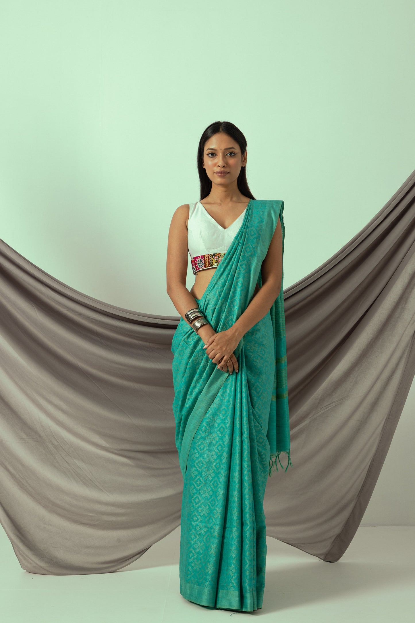 The Lemonade Saree (with blouse piece)