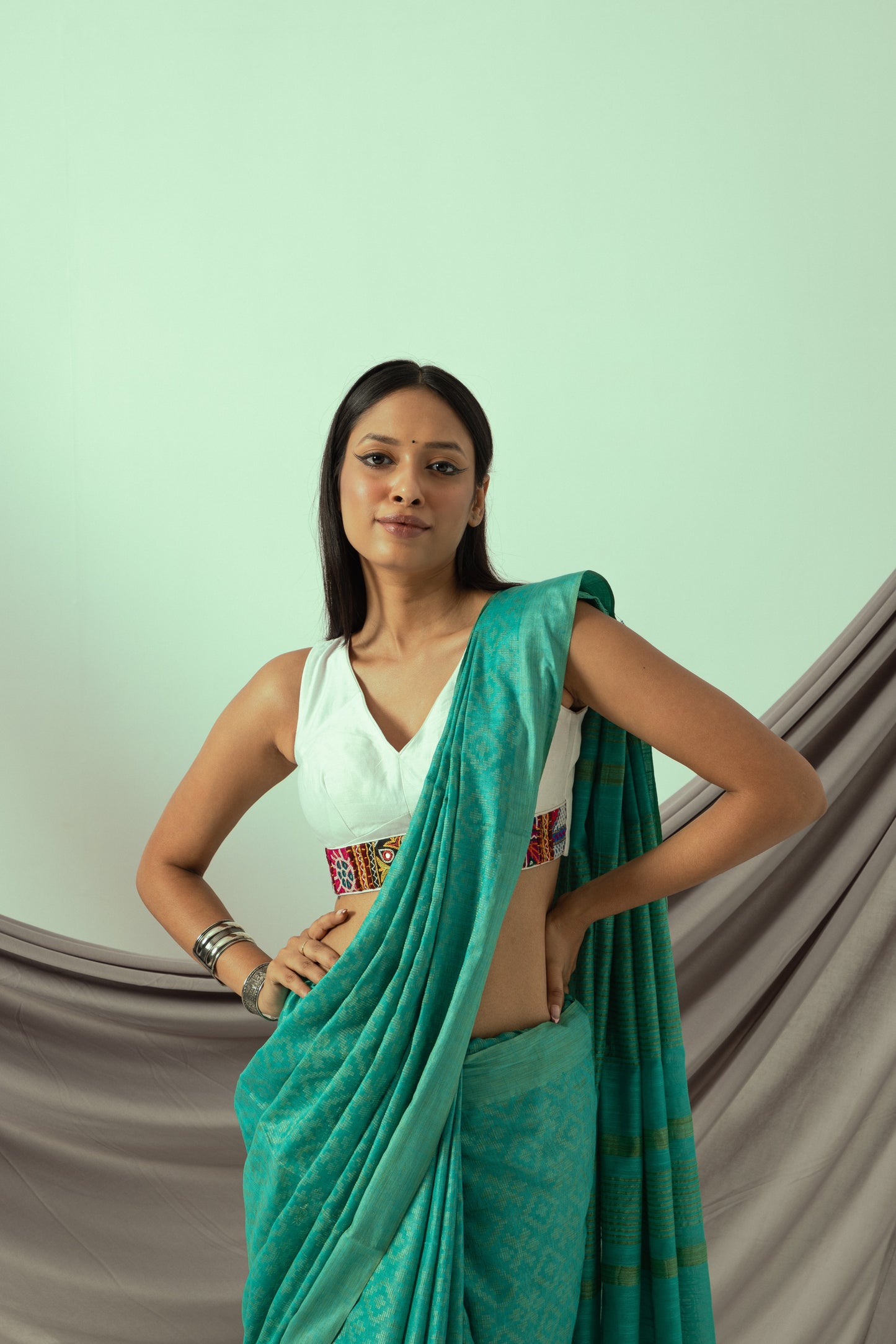 The Lemonade Saree (with blouse piece)